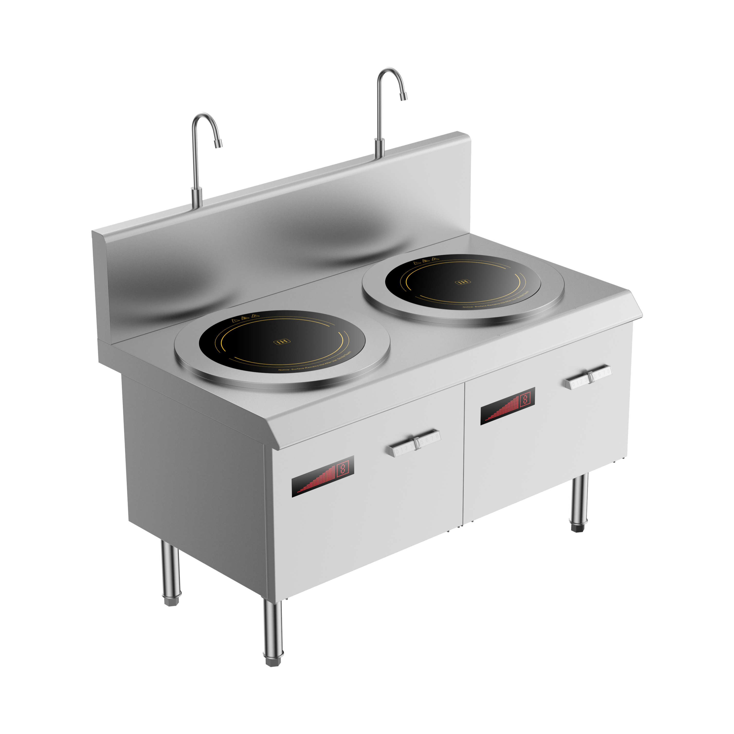 Commercial Kitchen Induction - Commercial Kitchen Cooking Equipment Double Burner