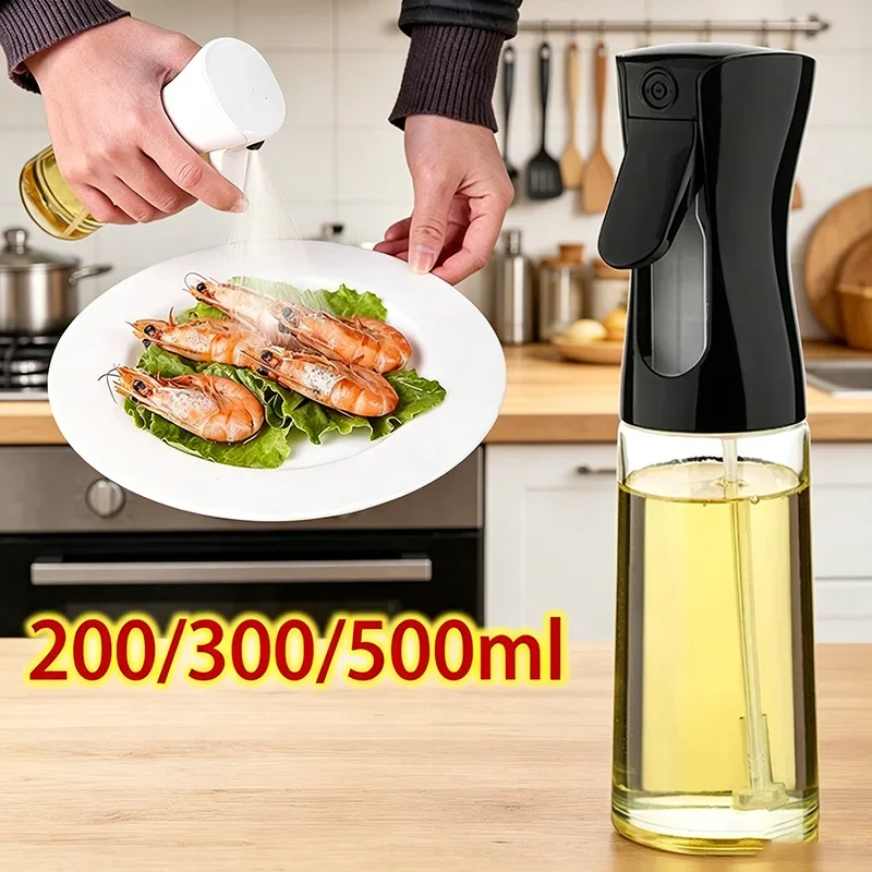 Commercial Kitchen Sprayer - 200/300/500ml Plastic Oil Spray Bottle Food