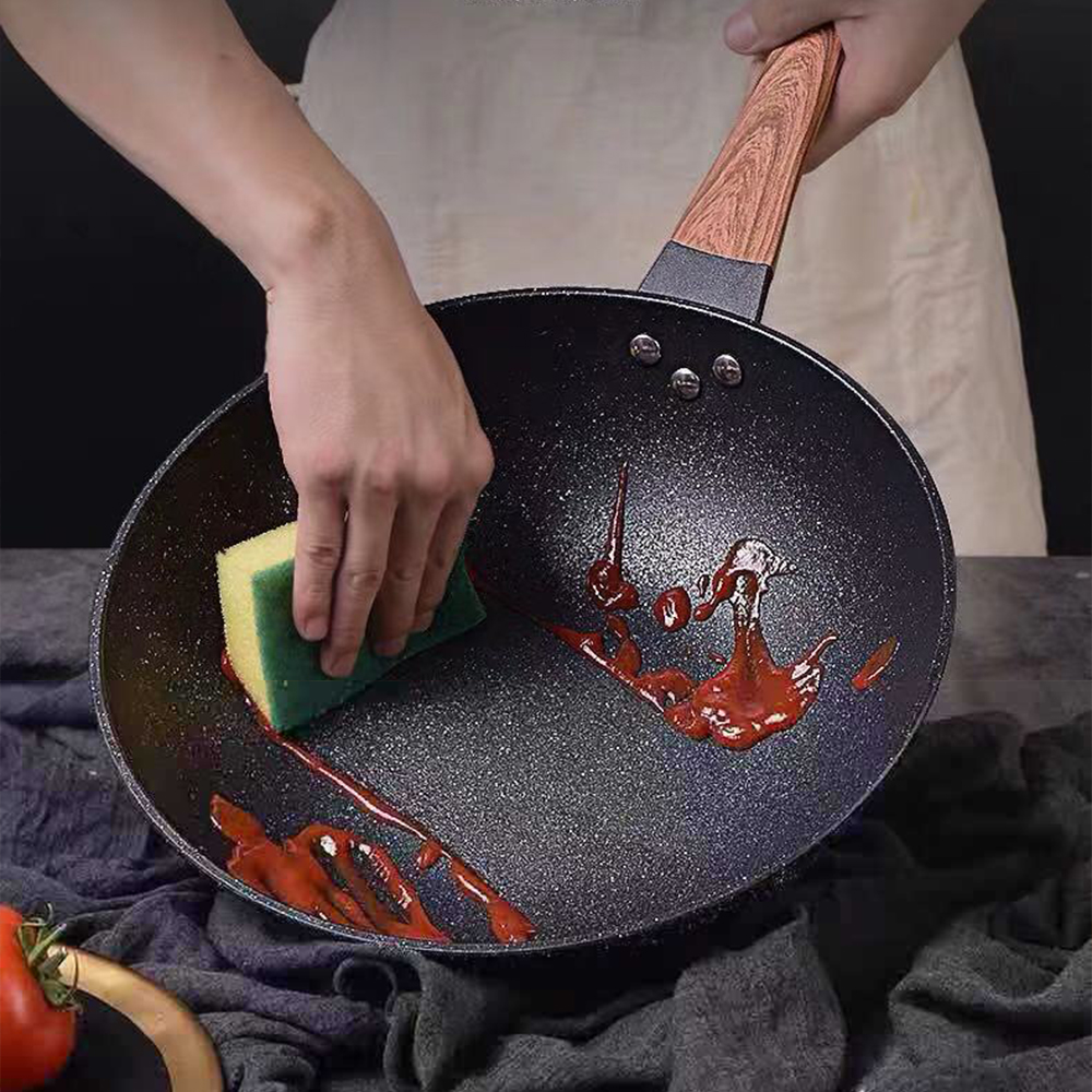 Commercial Kitchen Stove - 32CM Non-stick Wok Frying Pan Cook