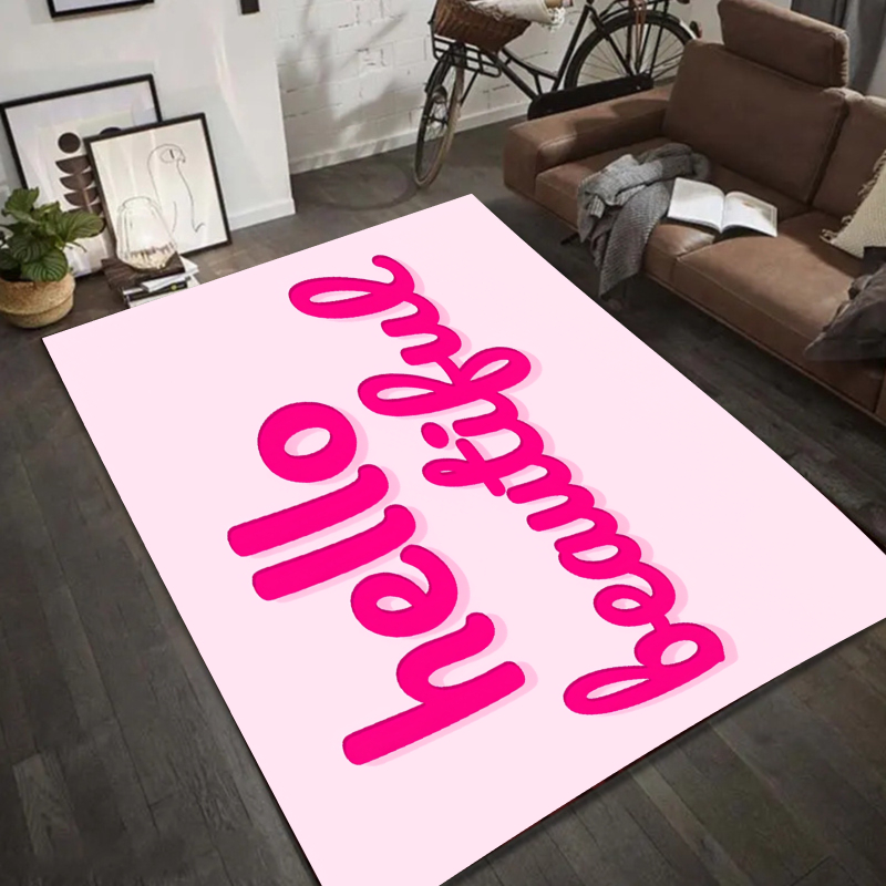 Commercial Kitchen Quotes - Washable Area Rug Non-Slip Pink Hot