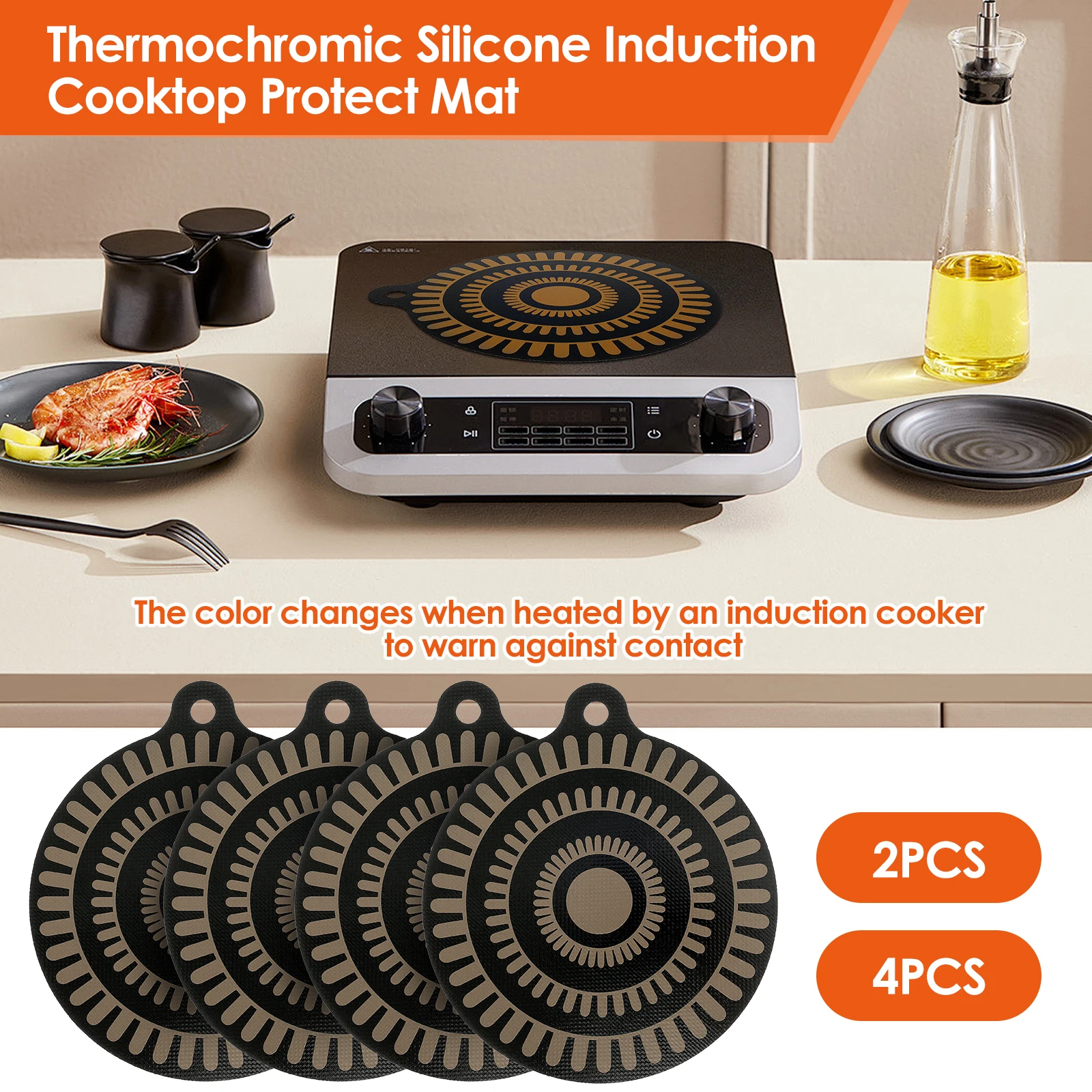 Commercial Kitchen Induction - Induction Cooktop Mat Protector Anti-Scratch Silicone