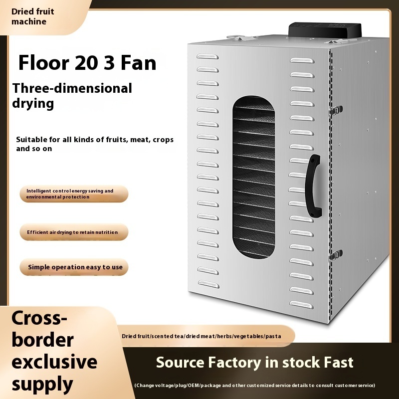 Commercial Food Dehydrator - Fruit Dryer, Household Stainless Steel Food,