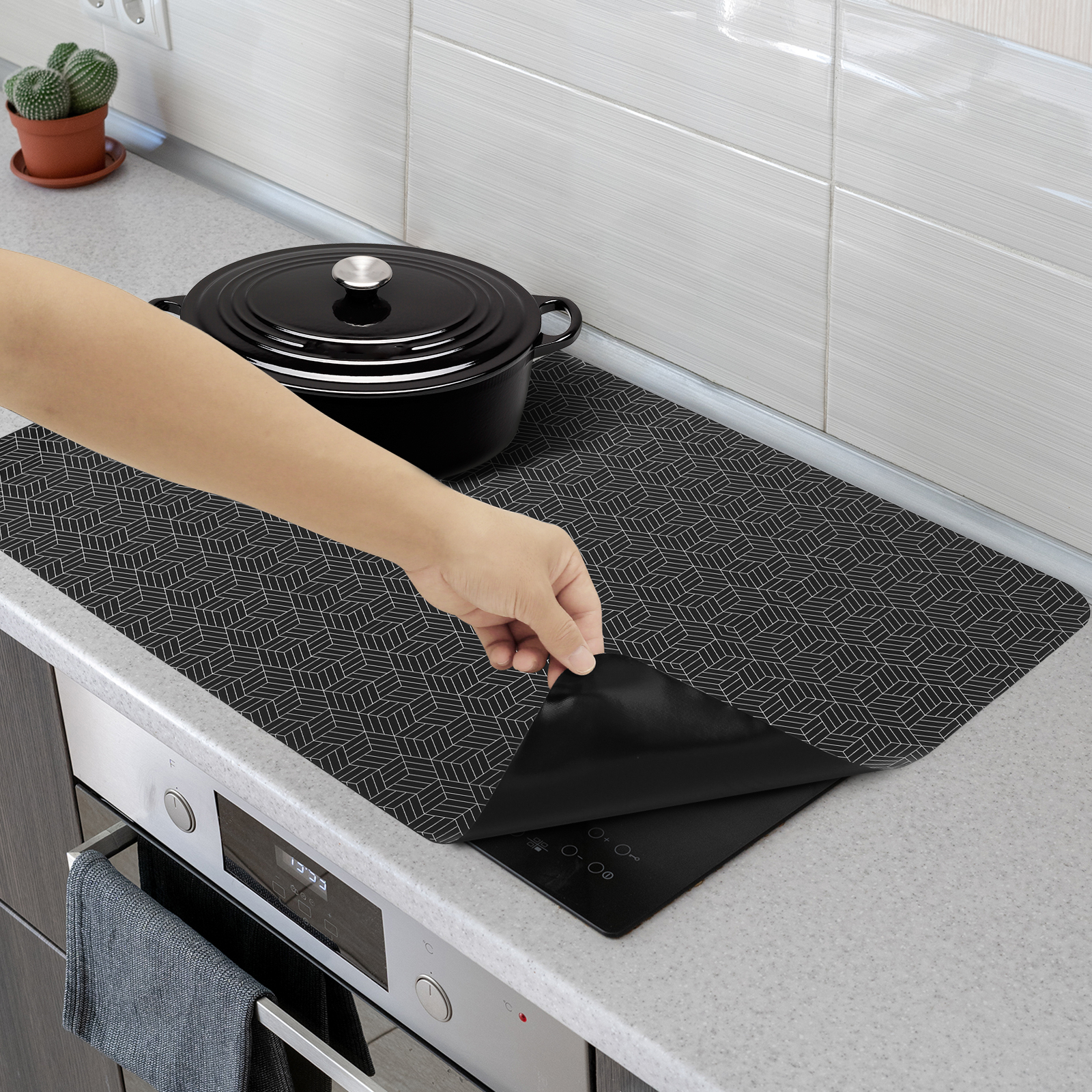 Commercial Kitchen Induction - Induction Cooktop Mat Silicone Anti-Scratch Induction