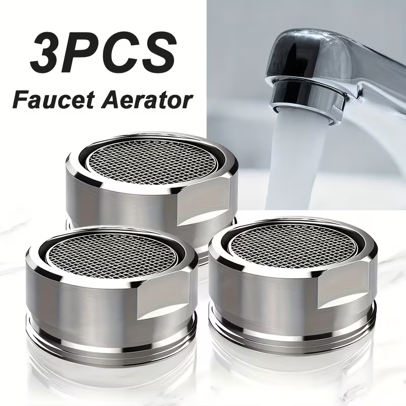 Commercial Kitchen Grease Trap - 3Pcs Stainless Steel Faucet Aerators Faucet