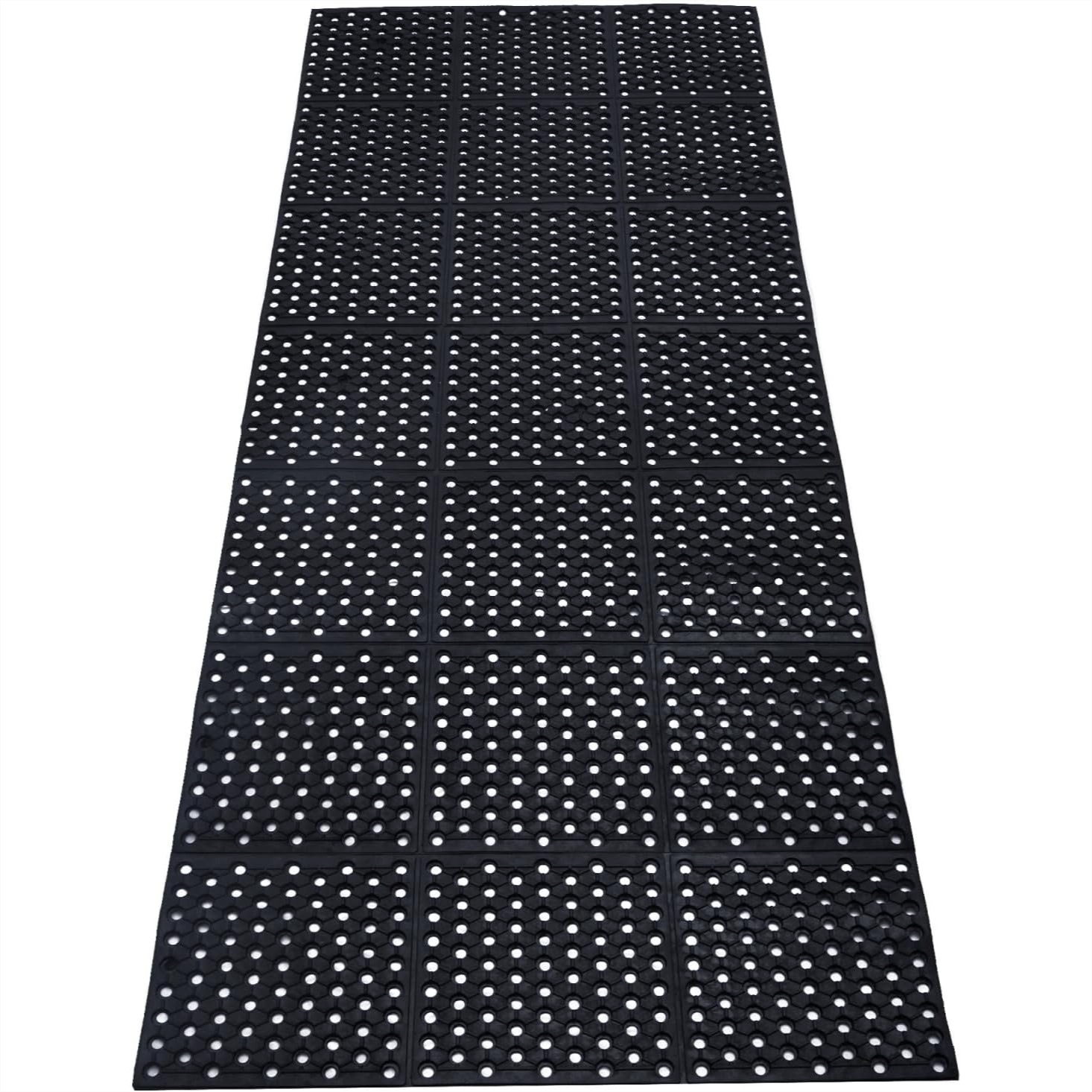 Kitchen Flooring Commercial - Anti-Fatigue Drainage Rubber Mat, 83x35 Commercial