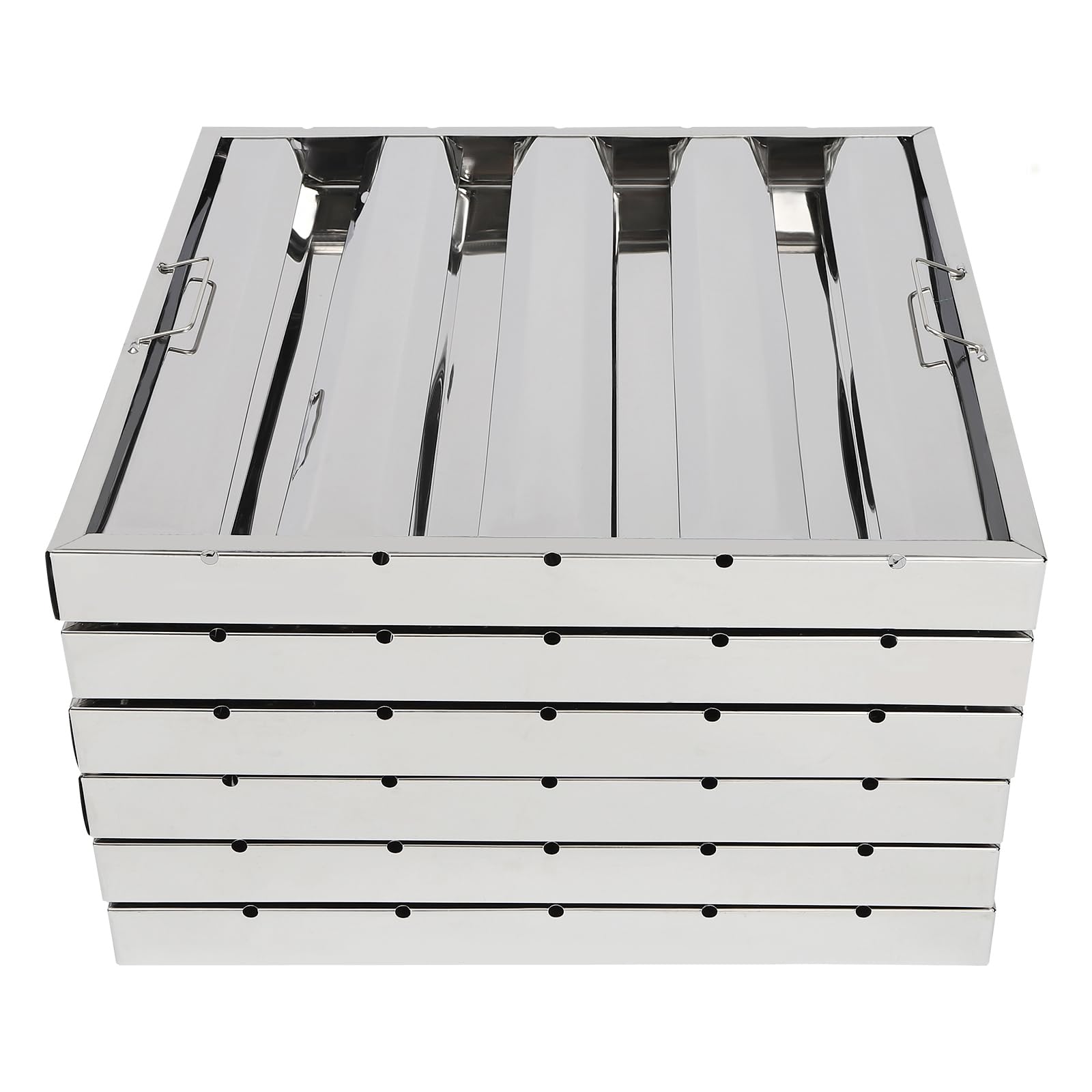 Commercial Kitchen Exhaust Hood - 6 Pack Hood Filters, Stainless Steel