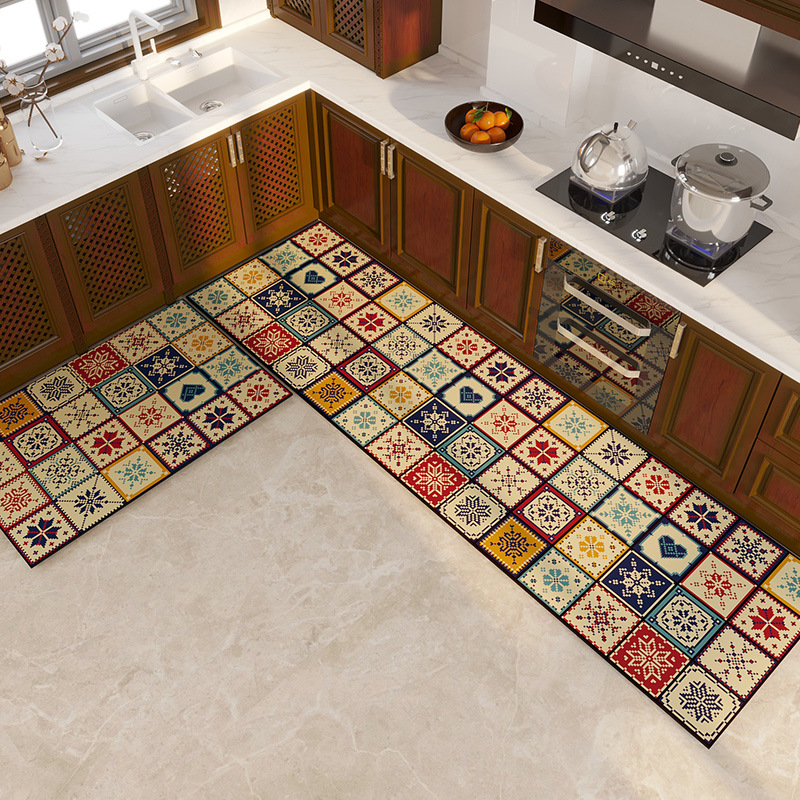 VIKAMA 1/2pc Retro Bohemian Et - Kitchen Flooring Commercial recension och pris