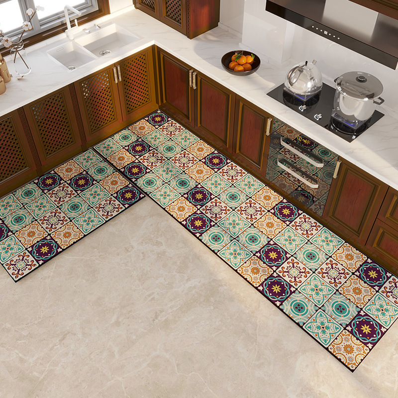 VIKAMA 1/2pc Retro Bohemian Et - Kitchen Flooring Commercial recension och pris