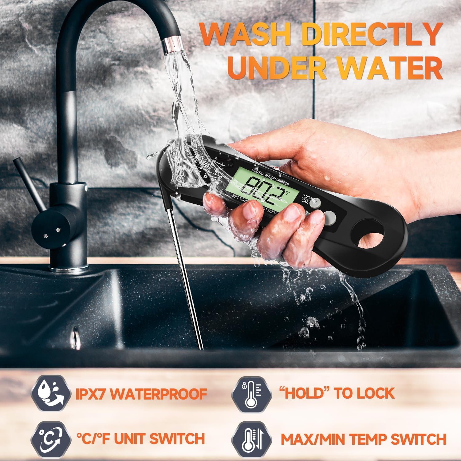 Digital Meat Thermometer Water - Commercial Kitchen Equipment List recension och pris