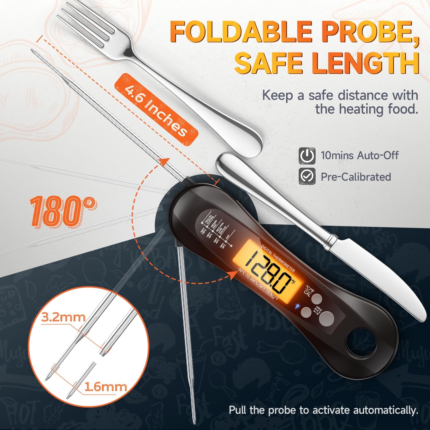 Digital Meat Thermometer Water - Commercial Kitchen Equipment List recension och pris