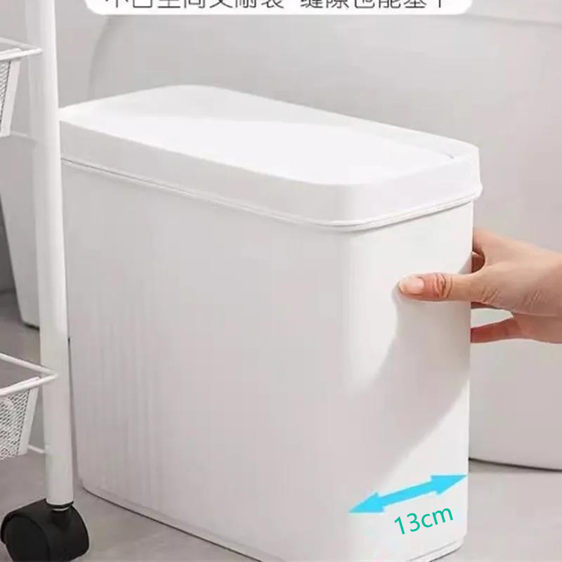 Slim Bathroom Trash Can 13cm N - Commercial Kitchen Trash Can recension och pris
