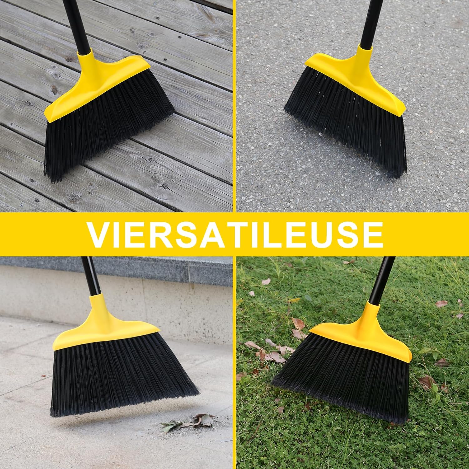 3 Pack Heavy Duty Outdoor Broo - Commercial Kitchen Broom recension och pris