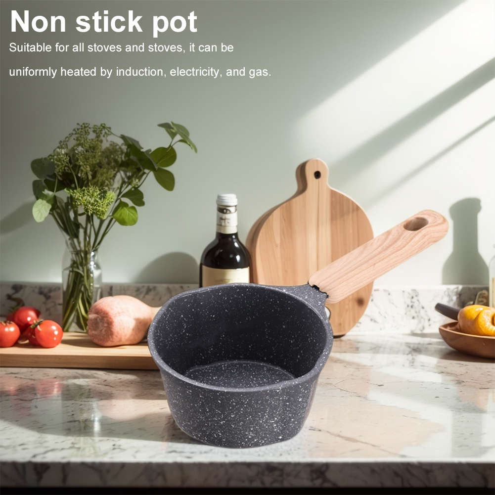Mini Boiling Pan Wooden Handle - Commercial Kitchen Stove recension och pris