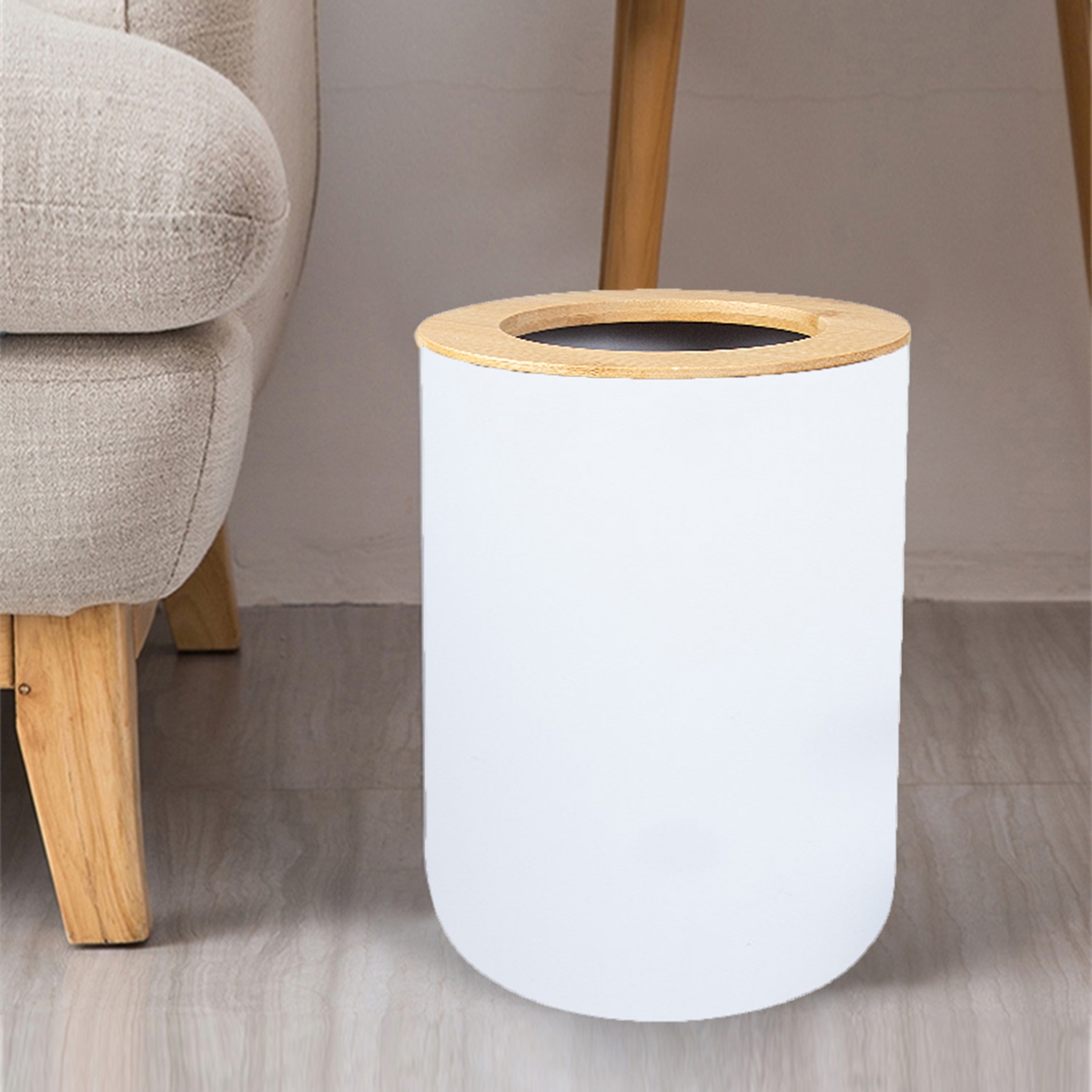 Black Plastic Trash Bin Modern - Commercial Kitchen Trash Can recension och pris