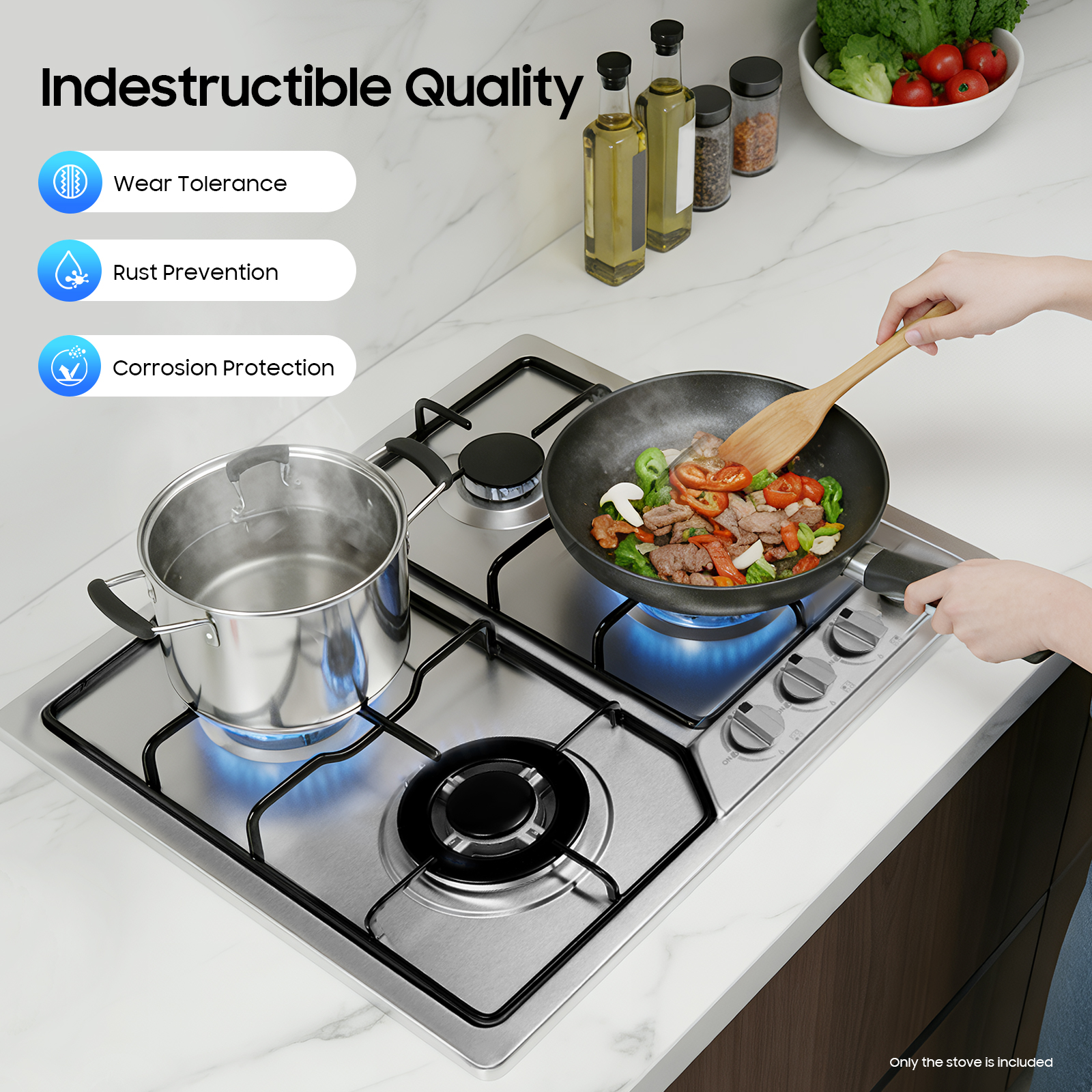 4 Head Eye Stove Gas Stove 58* - Commercial Kitchen Stove recension och pris