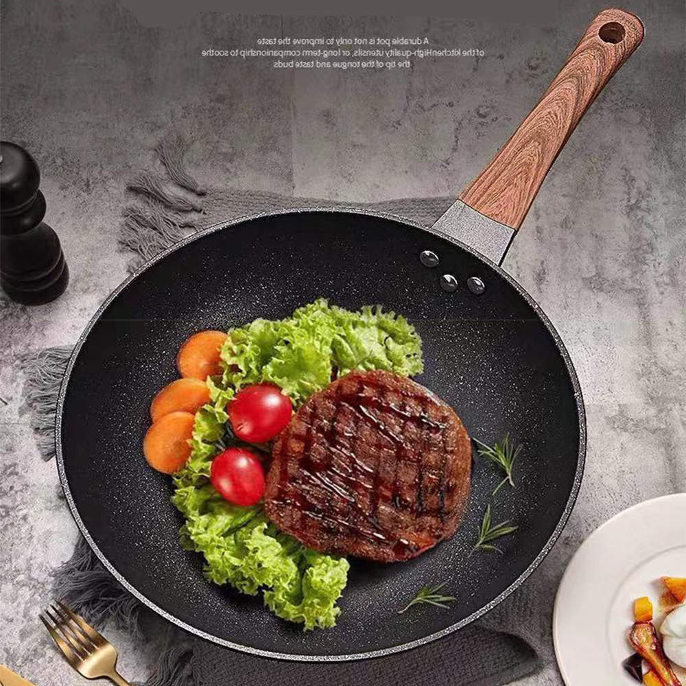 32CM Non-stick Wok Frying Pan  - Commercial Kitchen Stove recension och pris