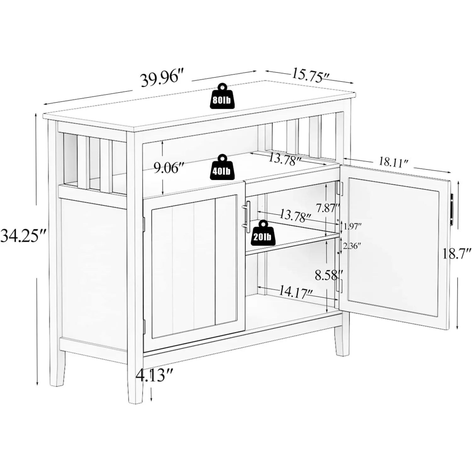 Buffet Cabinet with Storage Ki - Commercial Kitchen Quotes recension och pris