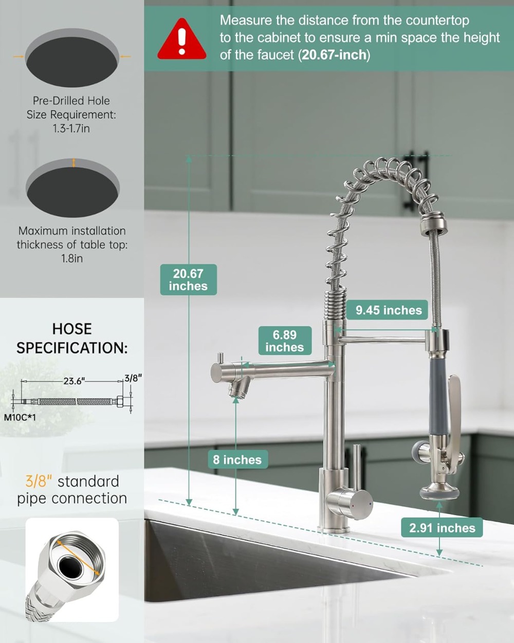 Commercial Pull Down Kitchen S - Commercial Kitchen Sprayer recension och pris