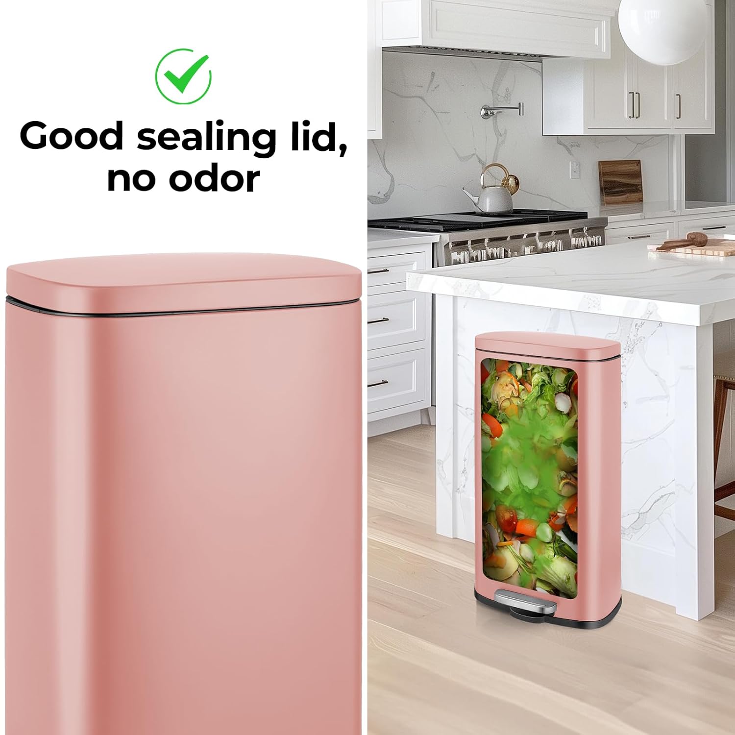 8Gal/30L Kitchen Trash Can,Ped - Commercial Kitchen Trash Can recension och pris