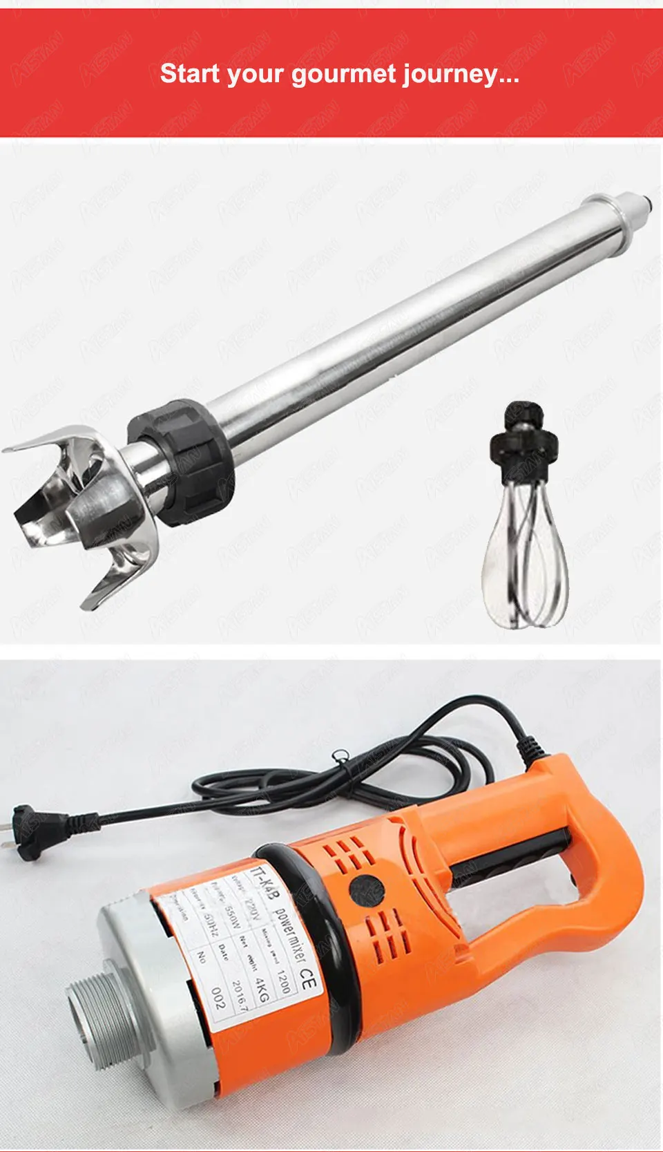 K4B-530 Electric Hand Blender  - Bar Blender Mixing recension och pris
