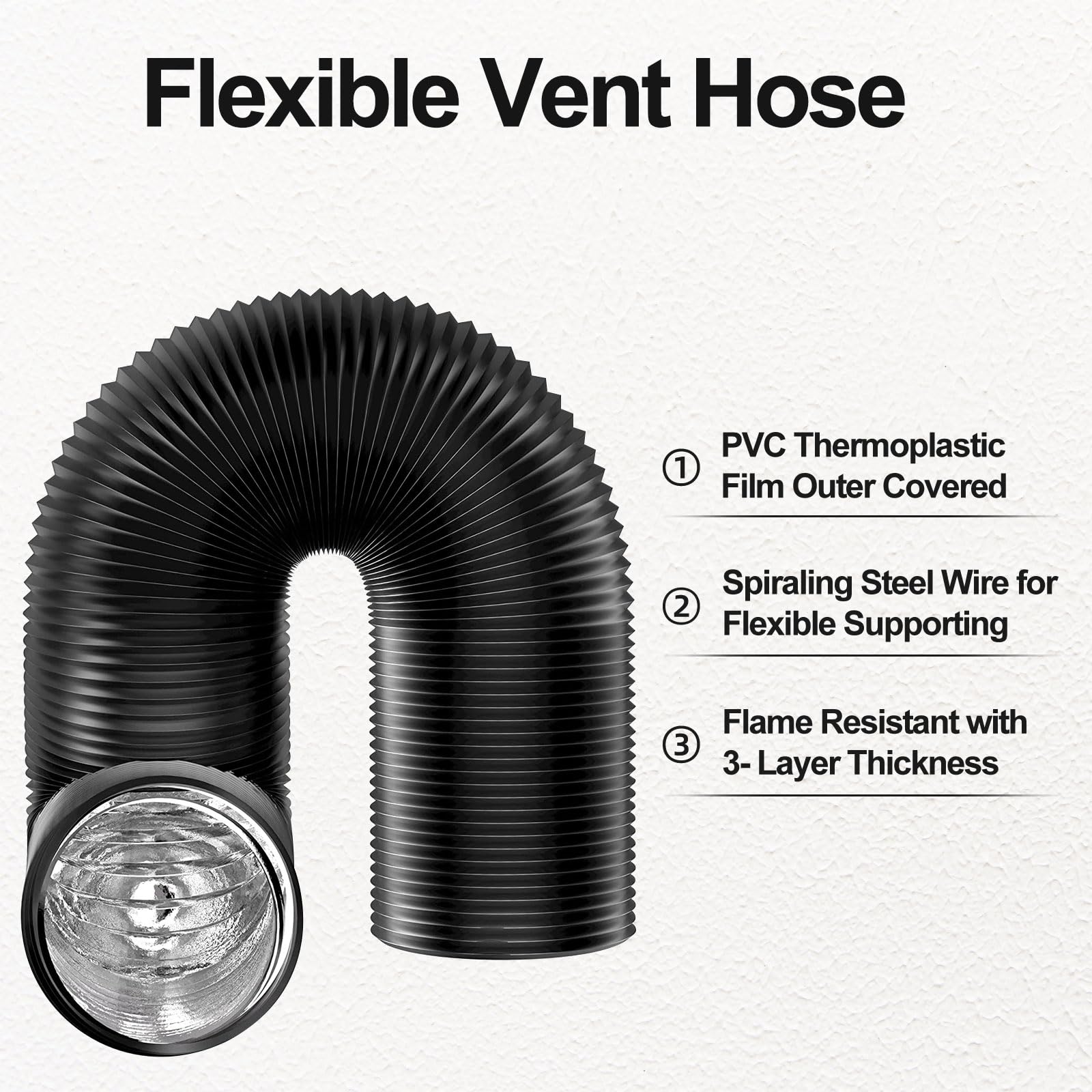 4 inch Dryer Vent Hose with 2  - Commercial Kitchen Ventilation recension och pris