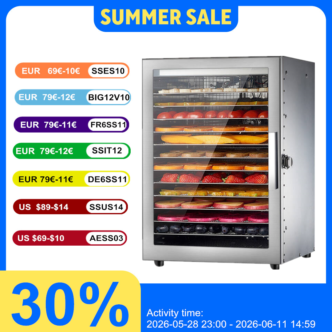 220V 110V Dry Fruit Machine Fo - Commercial Food Dehydrator recension och pris
