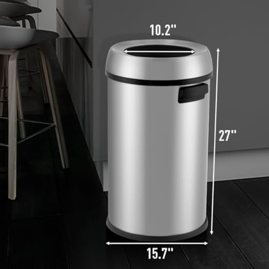 65L/17 Gallon Open Top Trash C - Commercial Kitchen Trash Can recension och pris