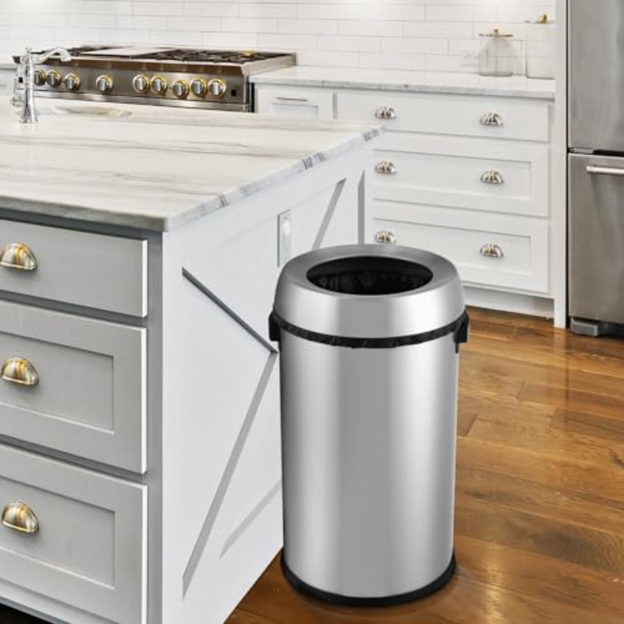 65L/17 Gallon Open Top Trash C - Commercial Kitchen Trash Can recension och pris
