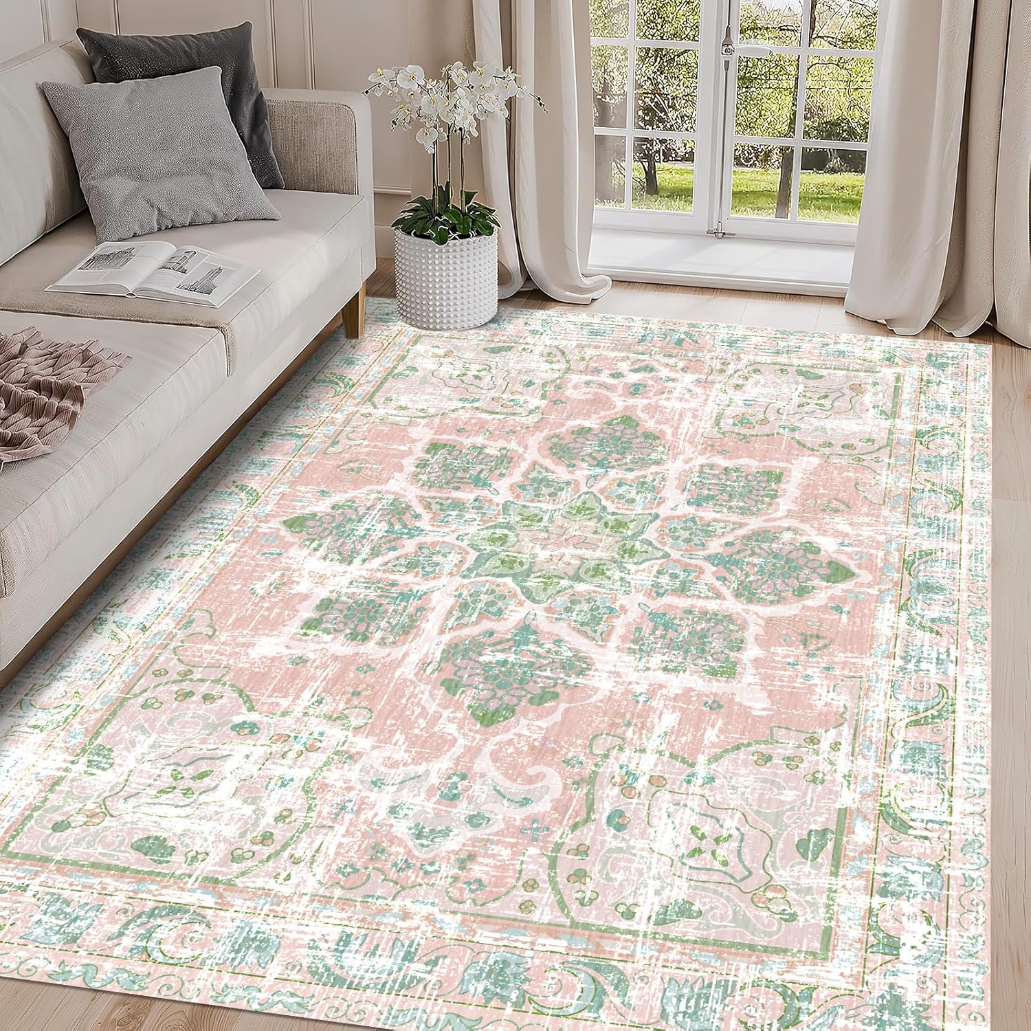 Bohemian Retro Pink Green Flor - Commercial Dishwasher Table recension och pris