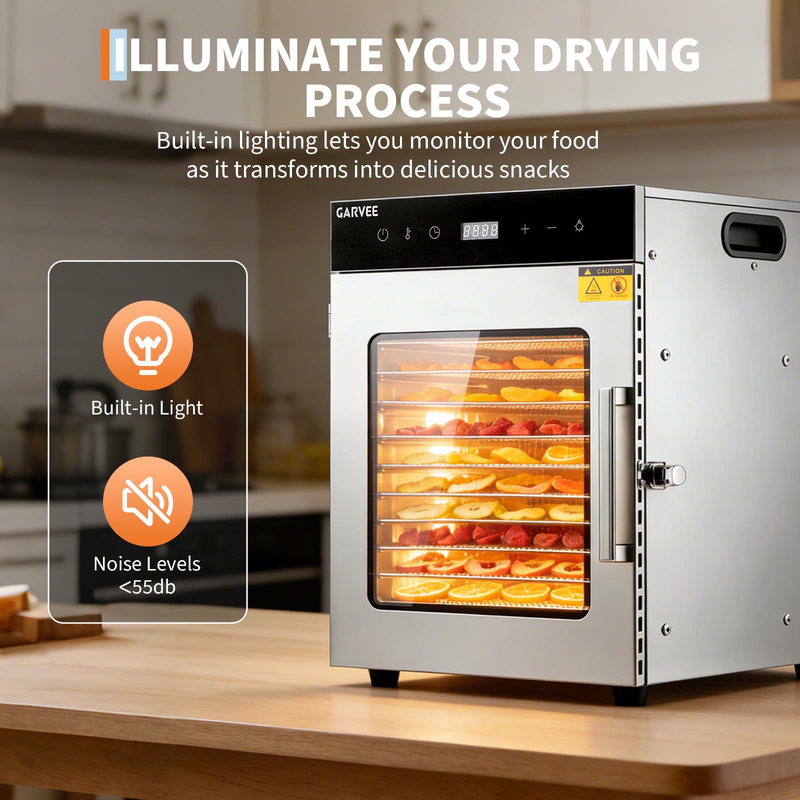 Stainless Steel Digital Food D - Commercial Food Dehydrator recension och pris
