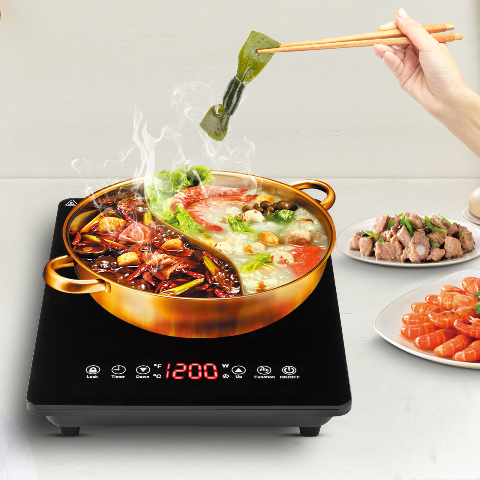 1800W Induction Cooktop Hot Pl - Commercial Kitchen Induction recension och pris