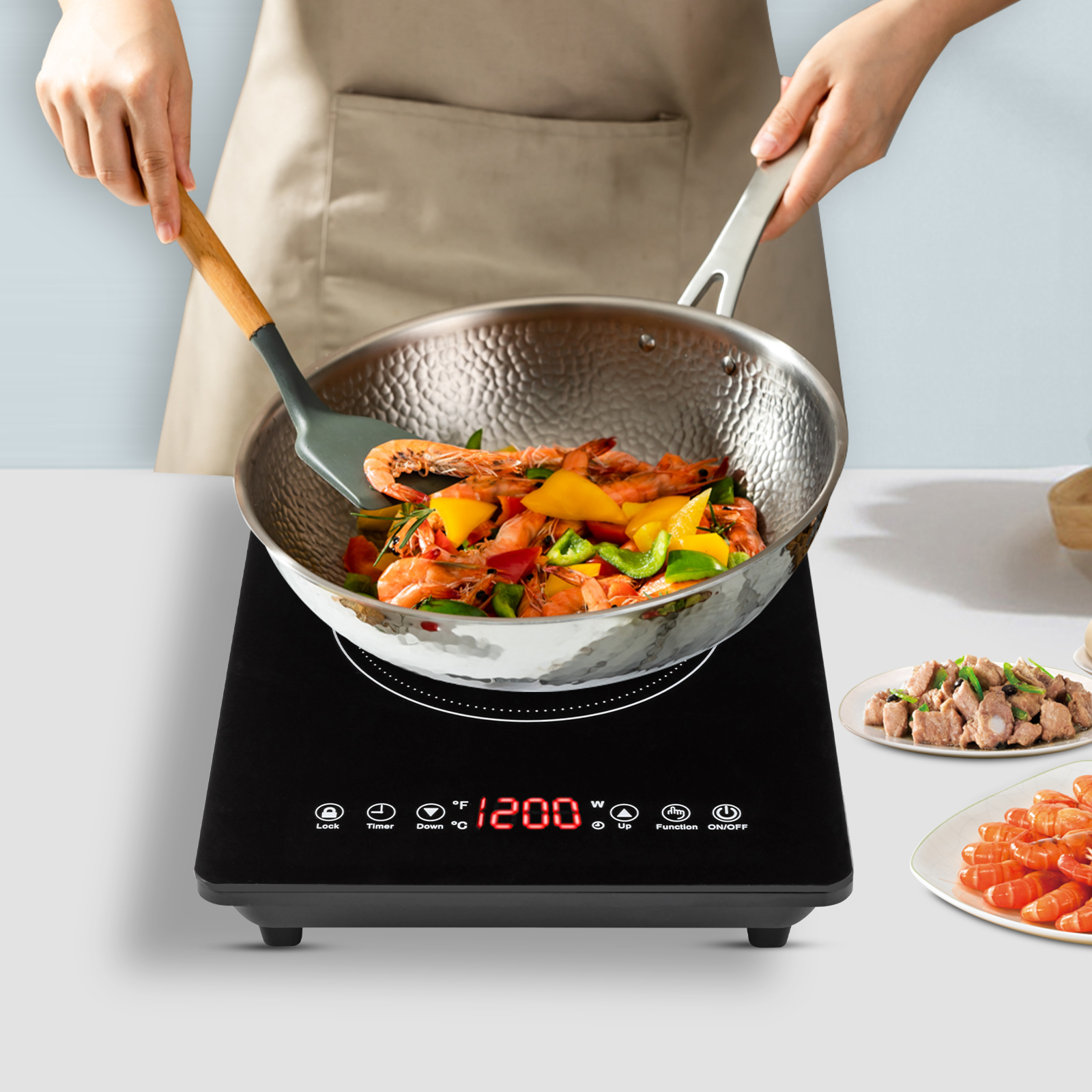 1800W Induction Cooktop Hot Pl - Commercial Kitchen Induction recension och pris