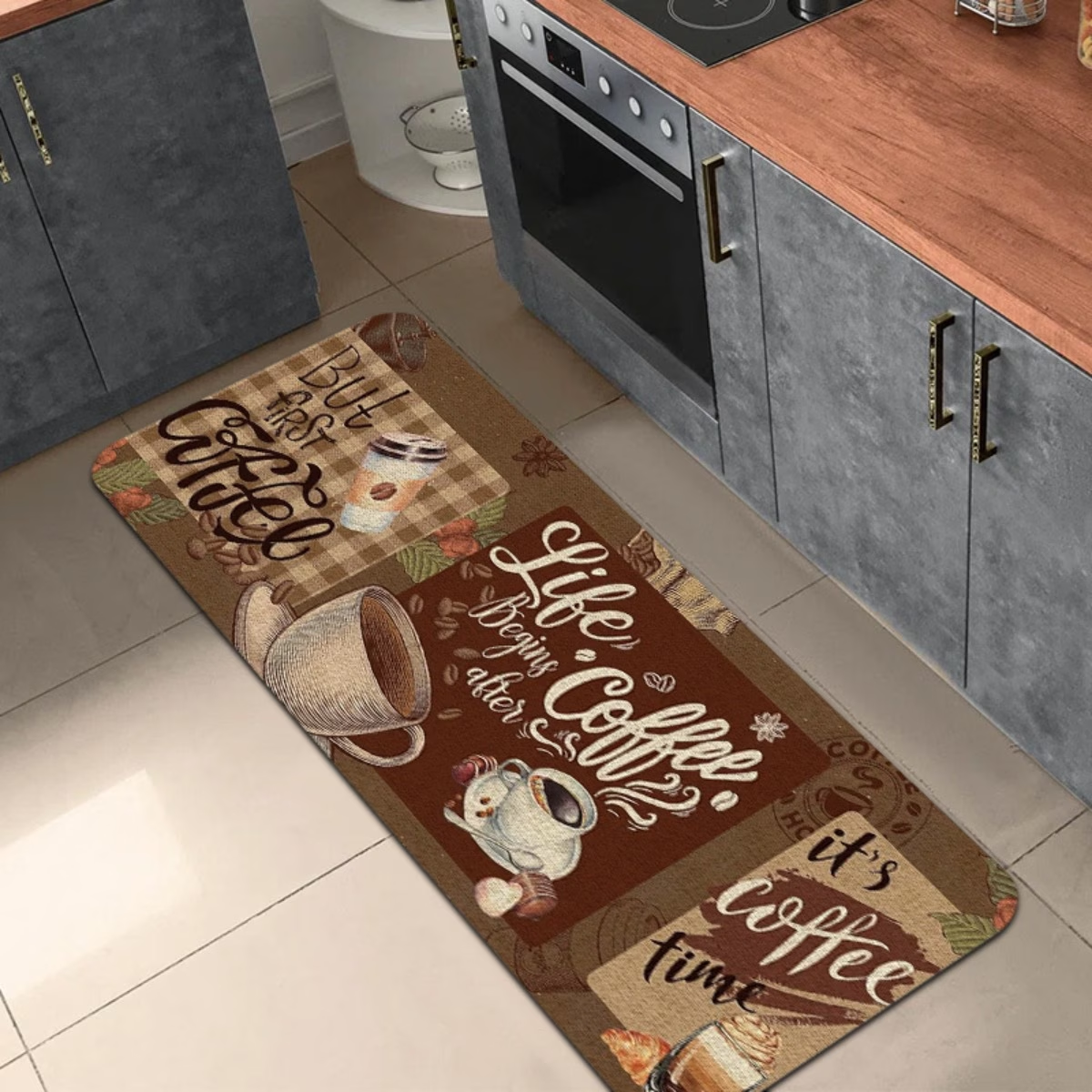 Coffee Themed Kitchen Runner R - Commercial Kitchen Quotes recension och pris