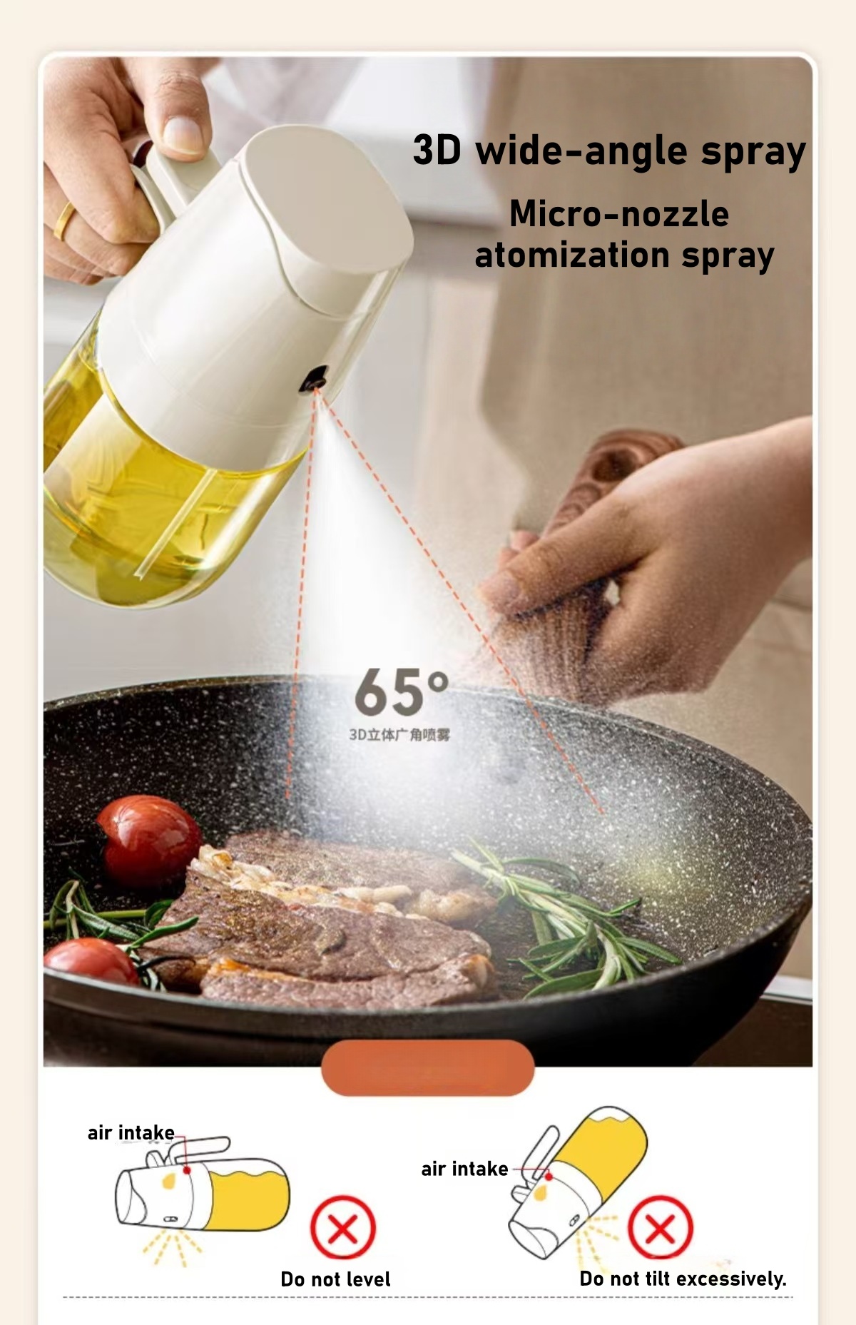 Spray Oil Bottle for Home, Foo - Commercial Kitchen Sprayer recension och pris