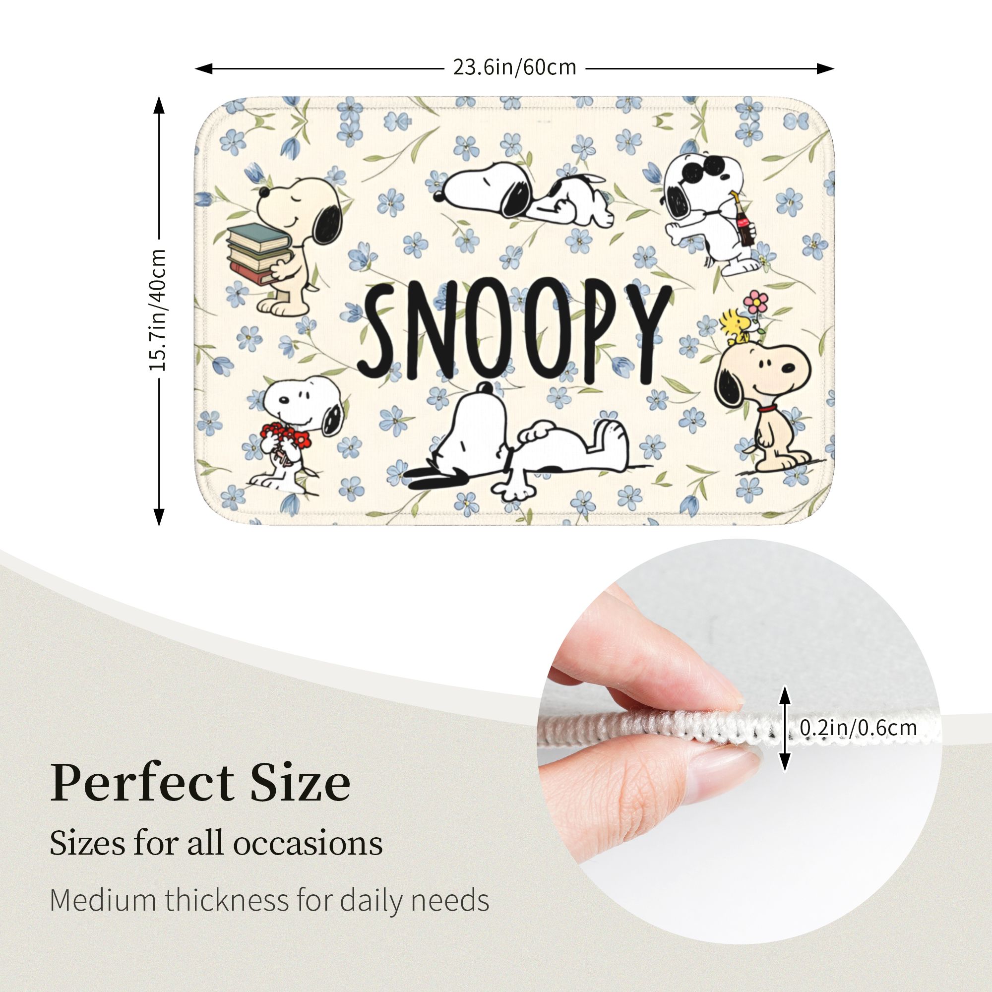 Custom Cute Cartoon S-Snoopys  - Kitchen Flooring Commercial recension och pris
