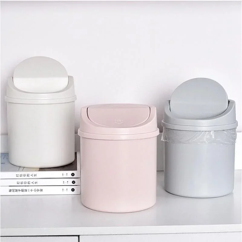 Mini Desktop Trash Can with Li - Commercial Kitchen Trash Can recension och pris