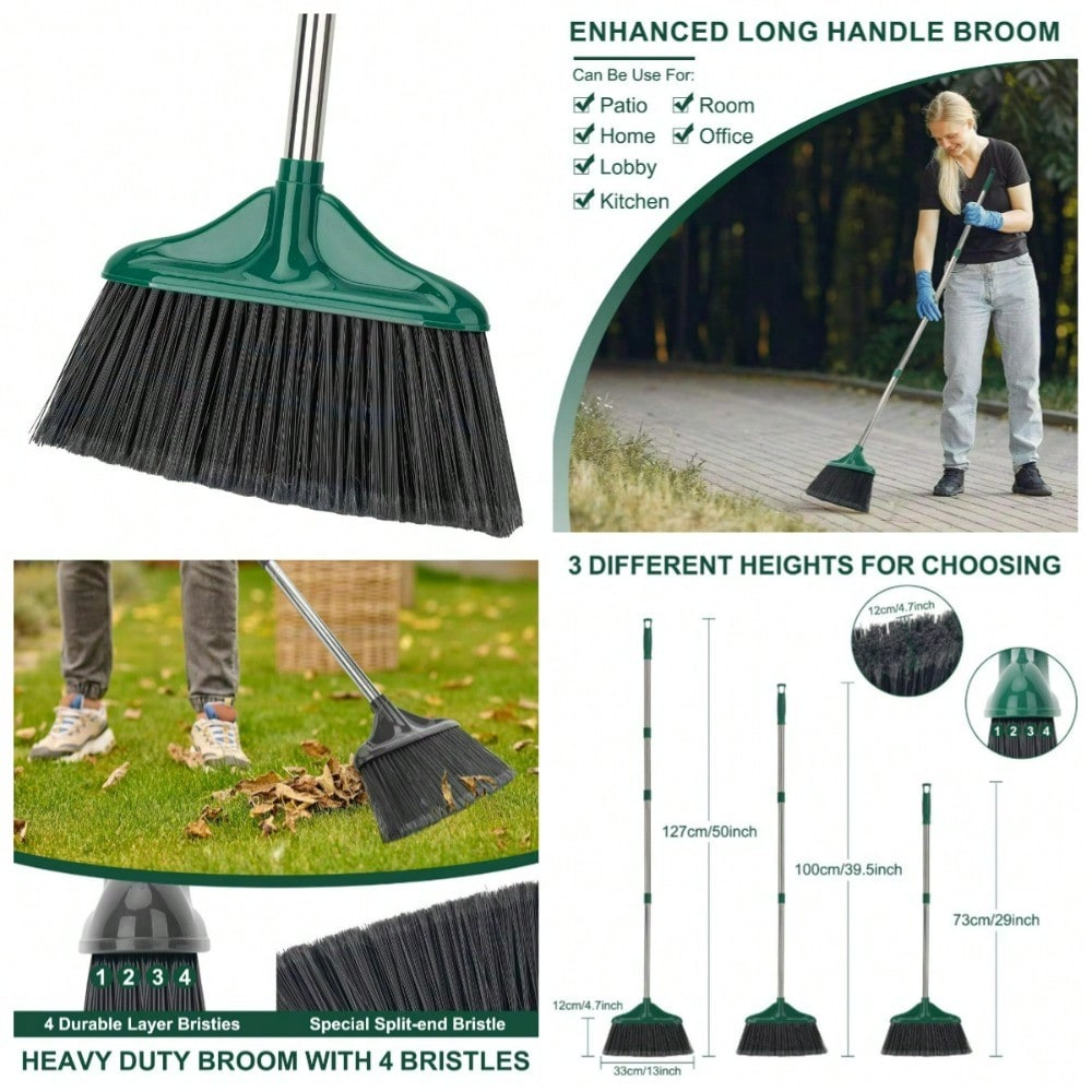 Long Handle Commercial Broom F - Commercial Kitchen Broom recension och pris