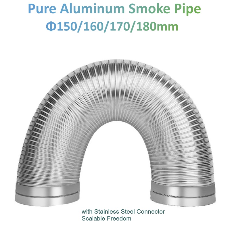 Φ90-180mm Pure Aluminum Smoke  - Commercial Kitchen Ventilation recension och pris