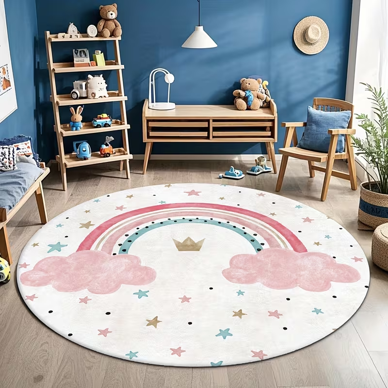 Beautifully Round Casual Rug W - Commercial Dishwasher Table recension och pris