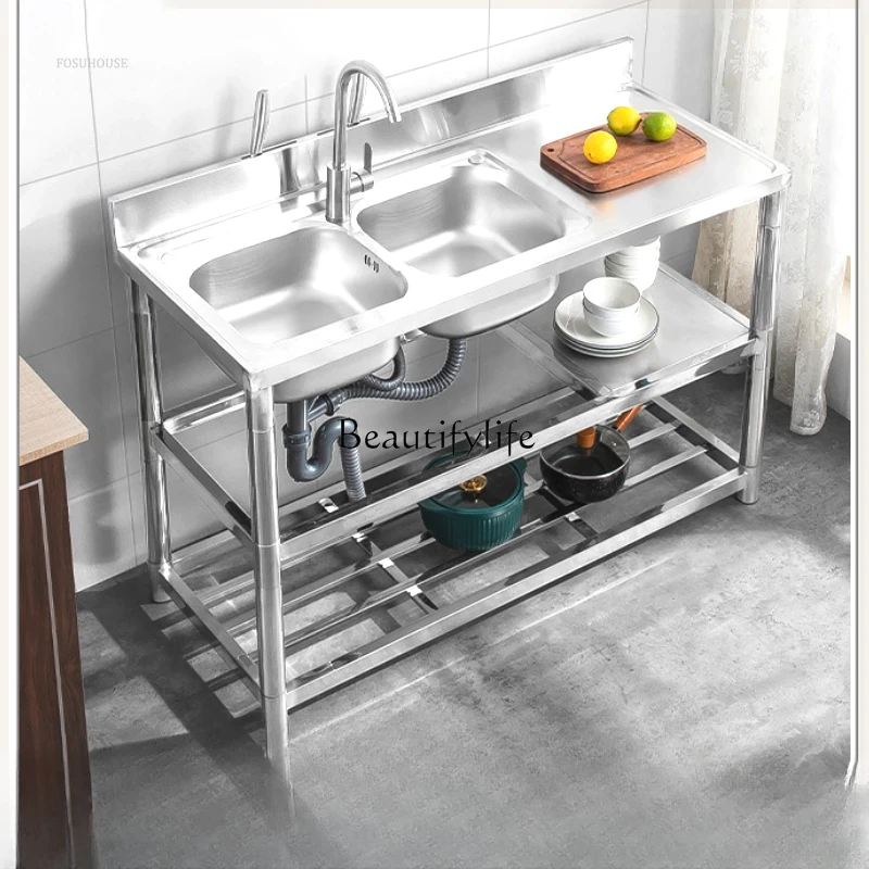 Thickened Modern Kitchen Sinks - Commercial Kitchen Double Sink recension och pris