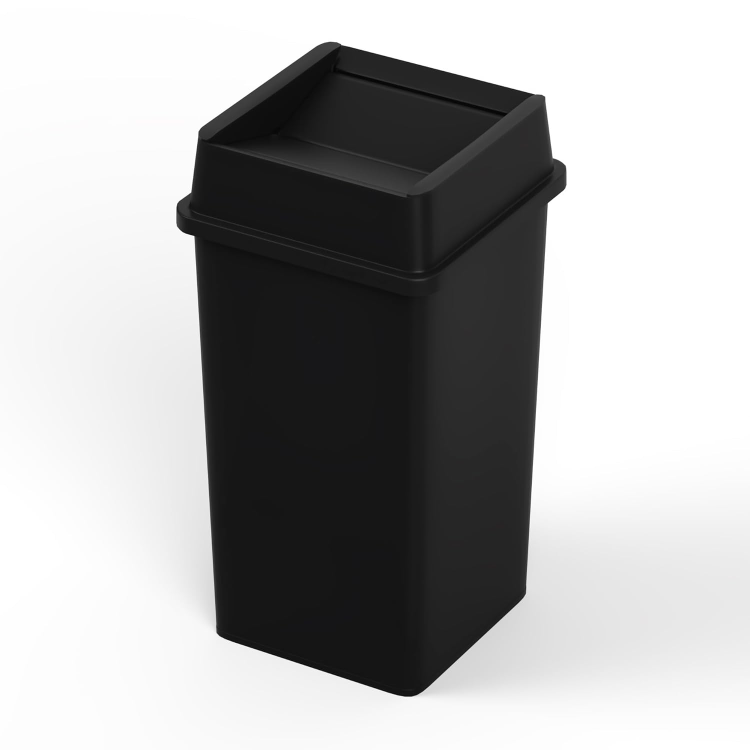 35 Gallon Black Square Commerc - Commercial Kitchen Trash Can recension och pris