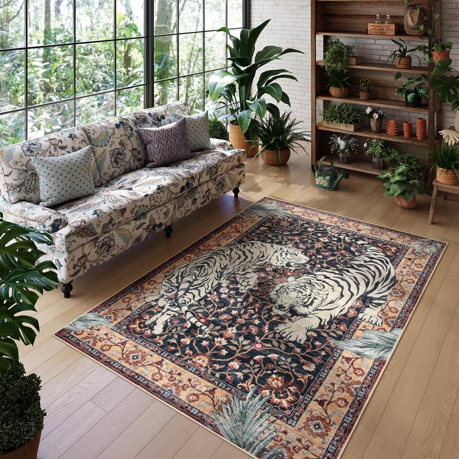 Jungle Tiger Rug for Living Ro - Commercial Dishwasher Table recension och pris