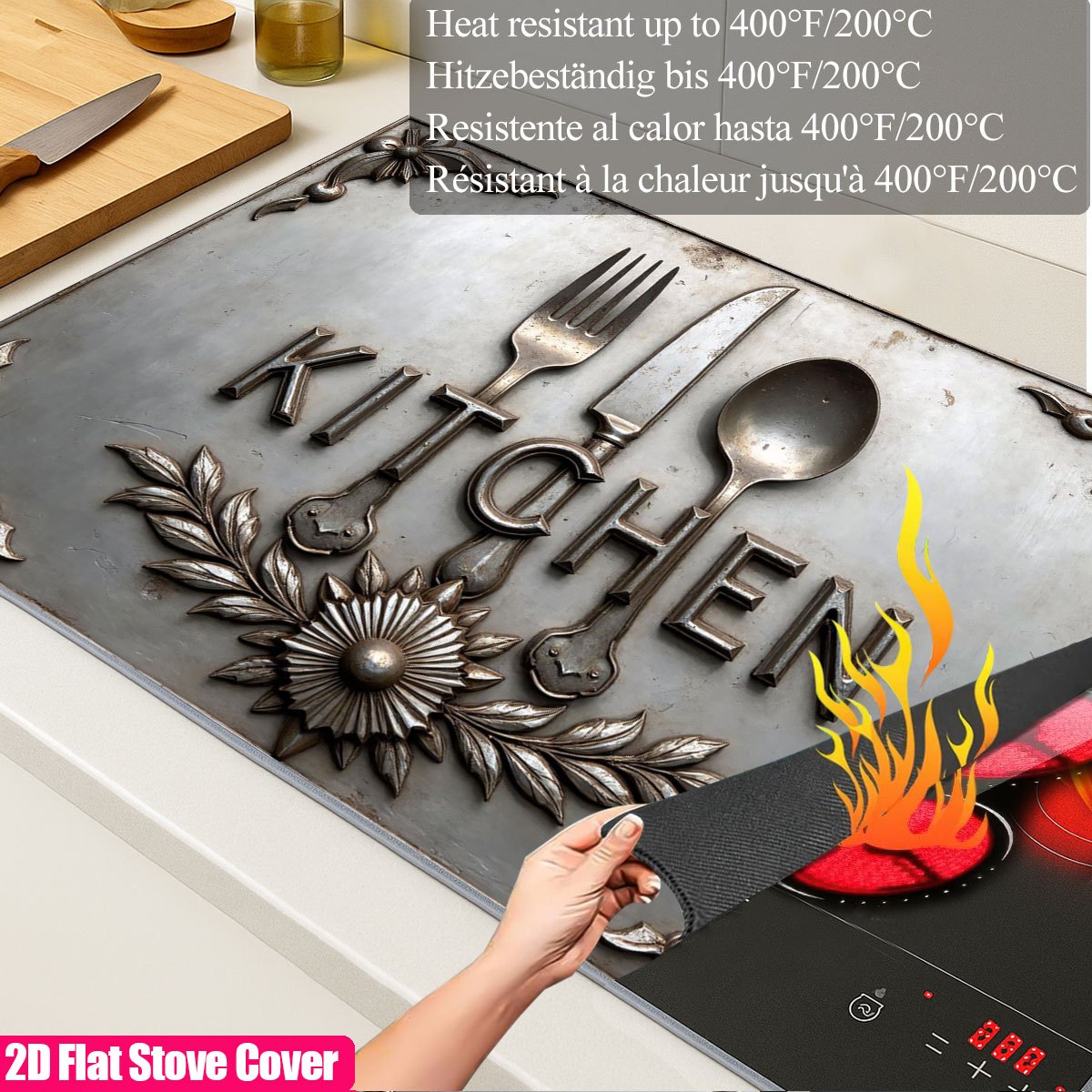 Heavy Duty Metal Stove Top Cov - Commercial Kitchen Induction recension och pris