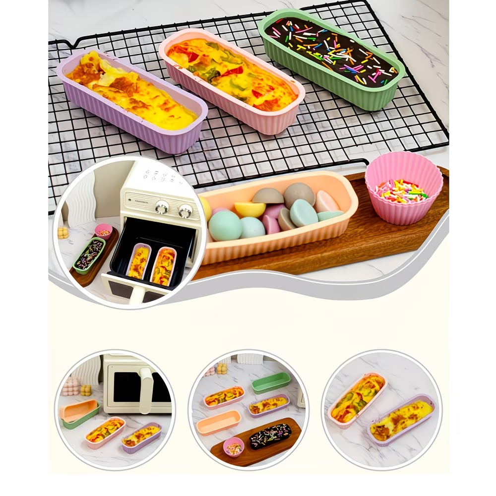 3pcs Reusable Mini Silicone Br - Rotary Bakery Oven recension och pris