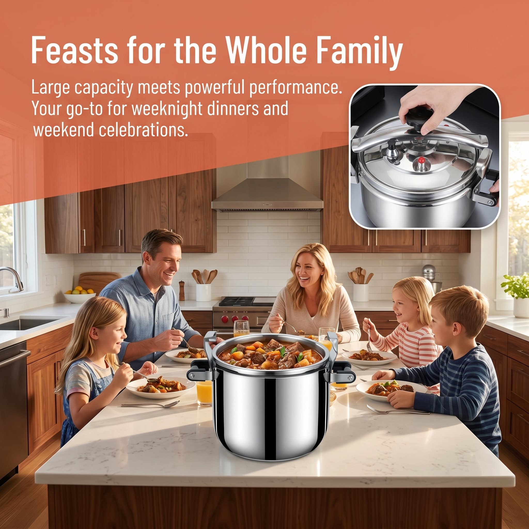 Stainless Steel Pressure Cooke - Commercial Kitchen Induction recension och pris
