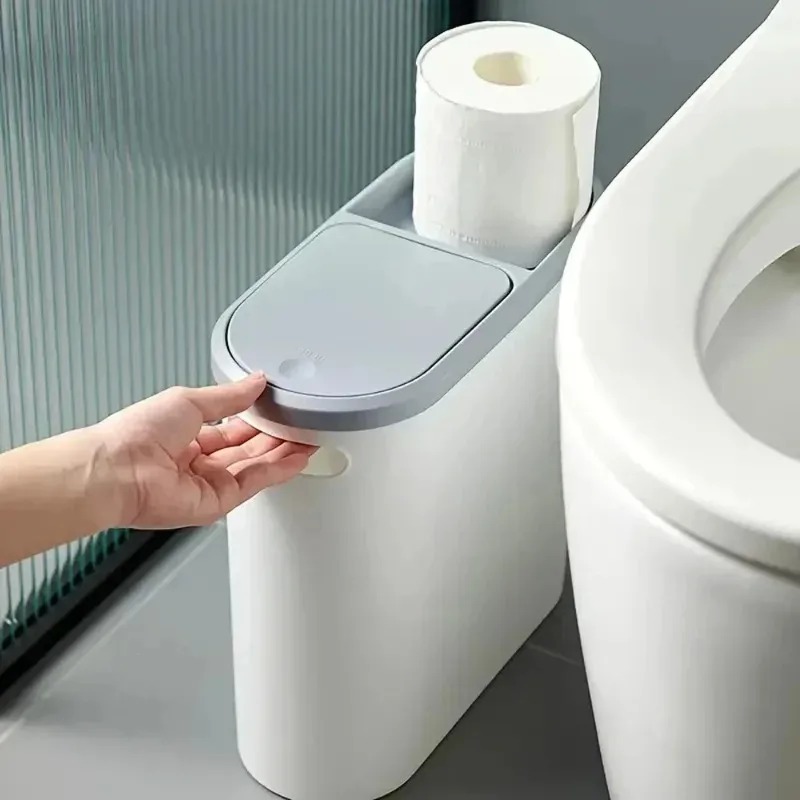 Press Type Trash Can With Lid  - Commercial Kitchen Trash Can recension och pris