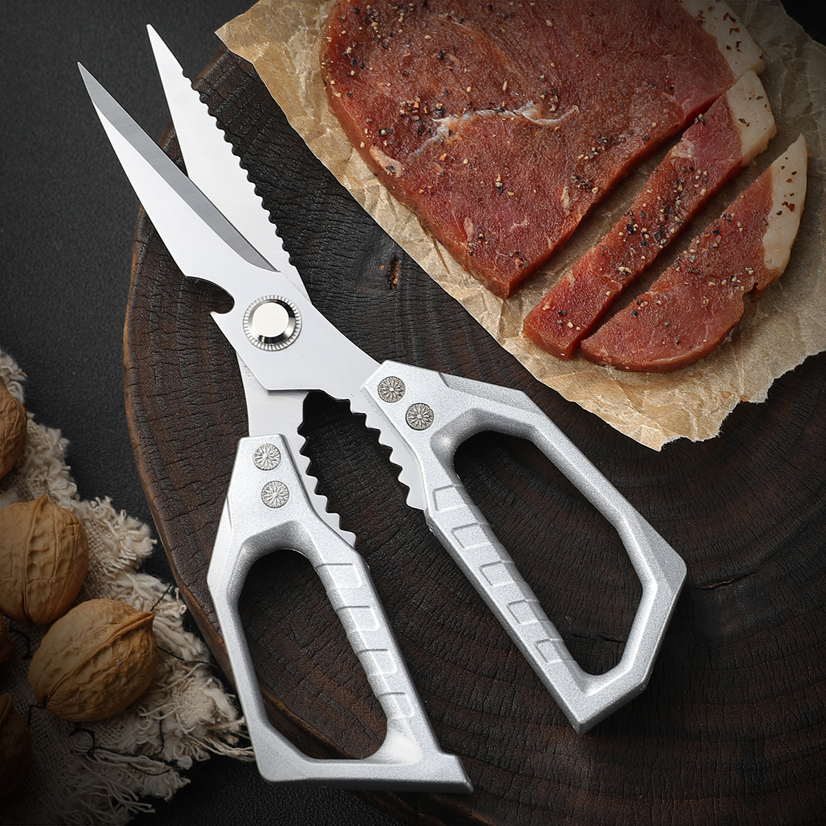 Stainless Steel Kitchen Shears - Commercial Kitchen Equipment recension och pris