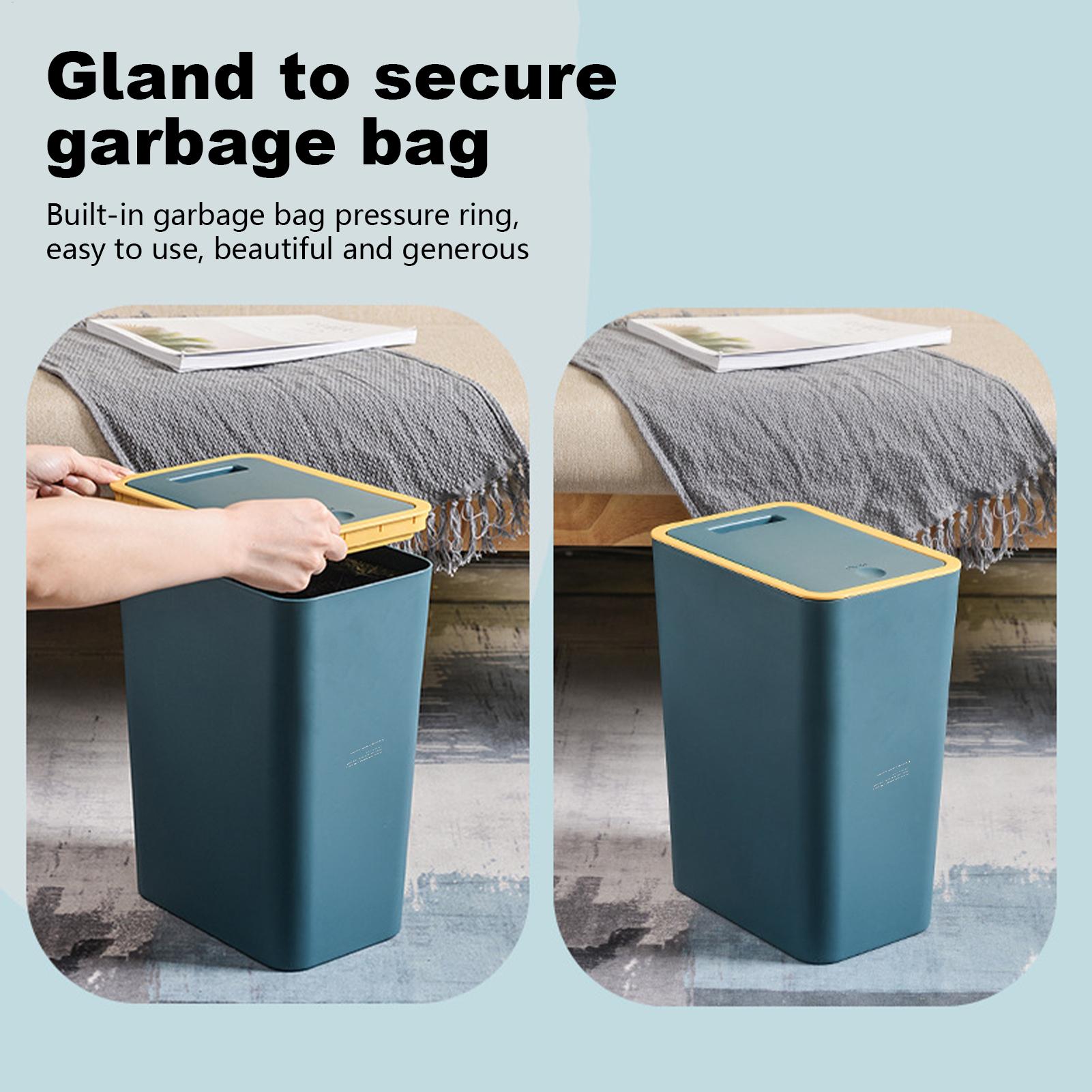 Bathroom Trash Can with Press  - Commercial Kitchen Trash Can recension och pris