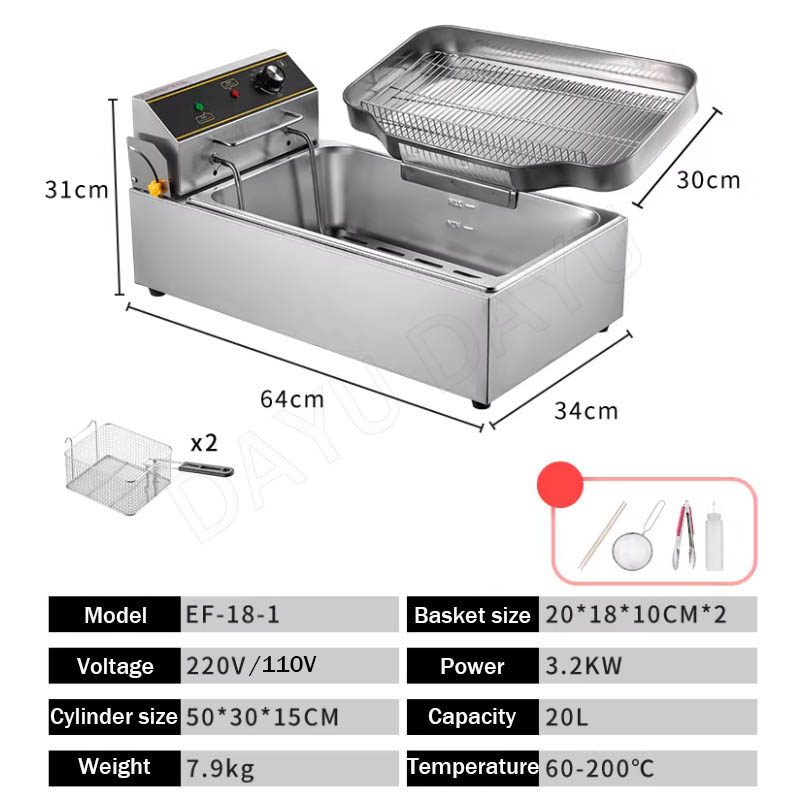 Fryer Commercial Electric Kitc - Commercial Kitchen Stove recension och pris