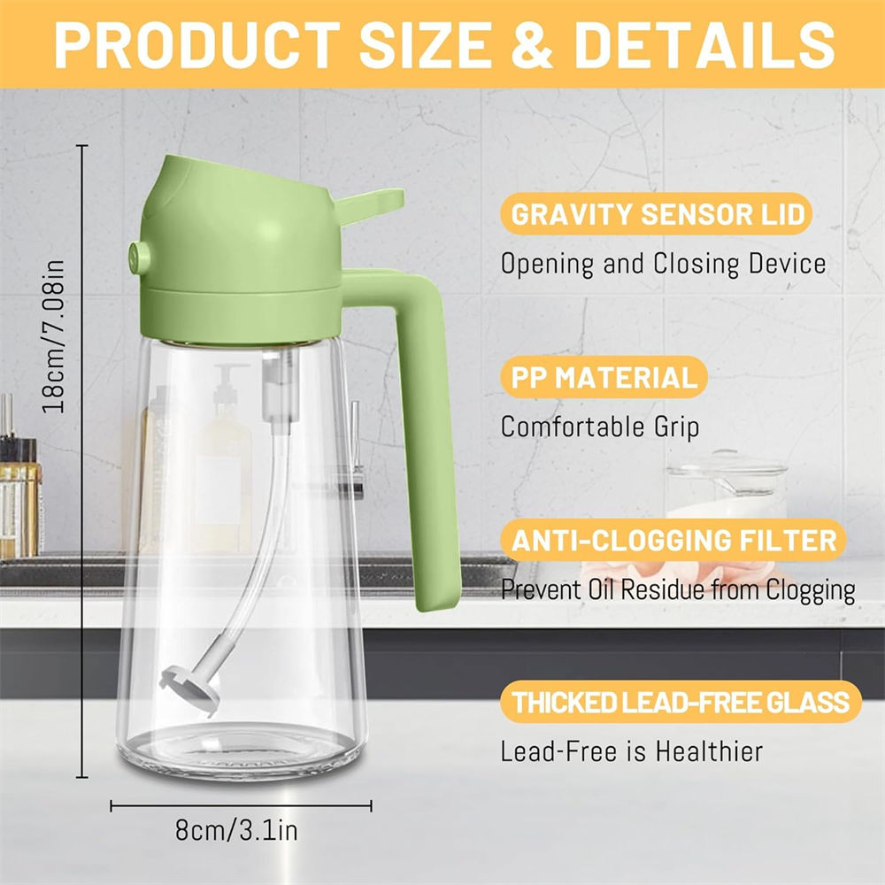 16oz/470ML Glass Oil Dispenser - Commercial Kitchen Sprayer recension och pris